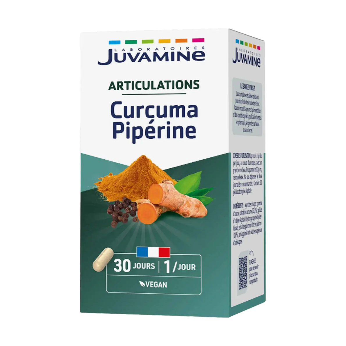 Куркума та піперин Juvamine Суглоби, 30 капсул