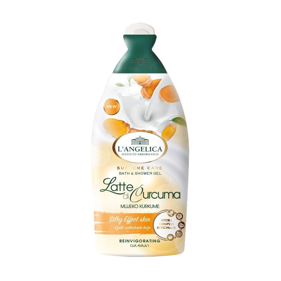 Відновлювальний гель для душу та ванни L'angelica Supreme Care Bath &amp; Shower Gel з молочком куркуми, 500 мл